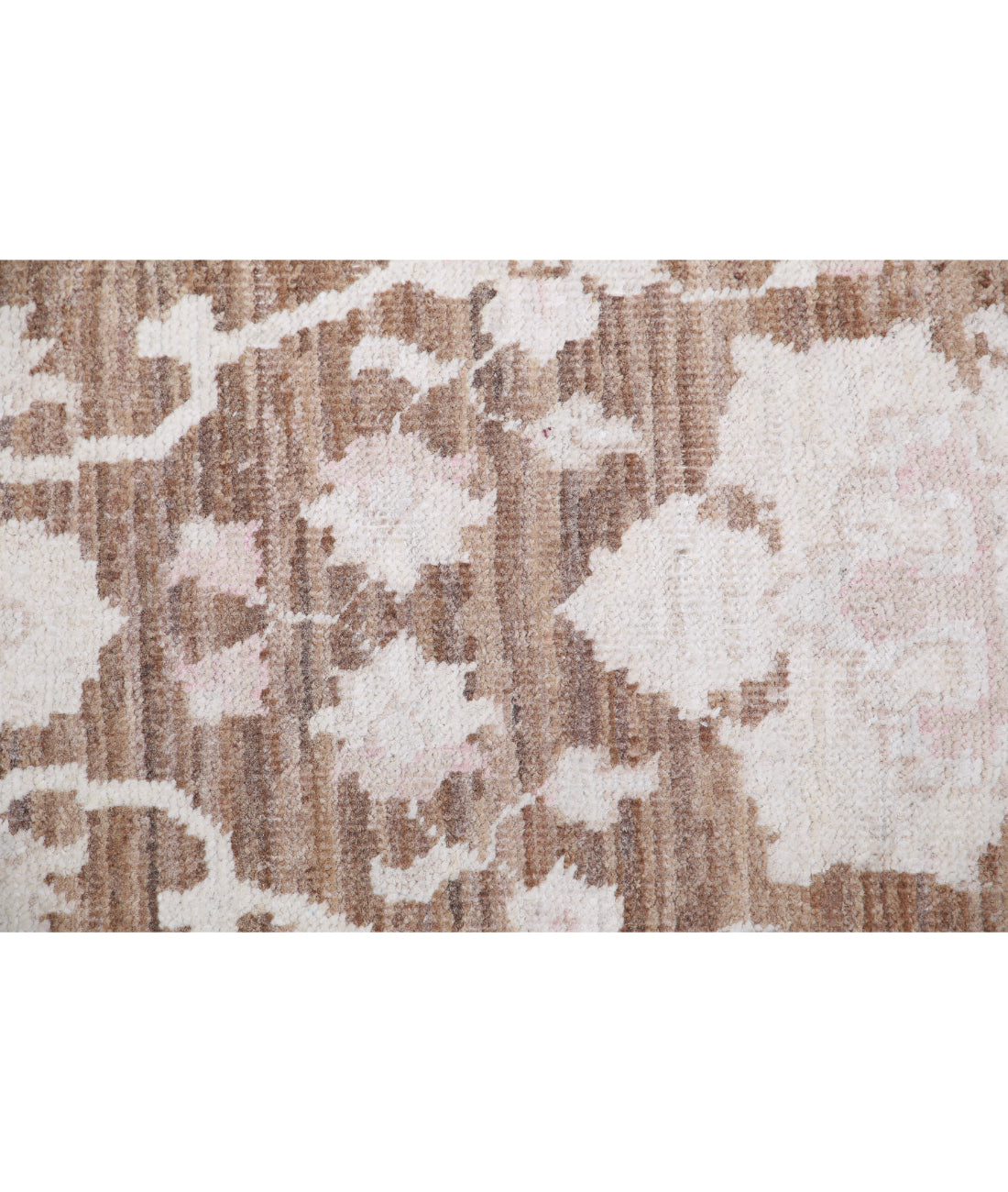 Serenity 2'4'' X 7'10'' Hand-Knotted Wool Rug 2'4'' x 7'10'' (70 X 235) / Brown / Ivory