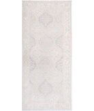 Serenity 2'9'' X 6'4'' Hand-Knotted Wool Rug 2'9'' x 6'4'' (83 X 190) / Grey / Ivory