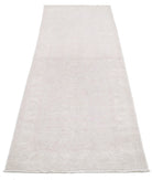 Serenity 2'8'' X 8'3'' Hand-Knotted Wool Rug 2'8'' x 8'3'' (80 X 248) / Grey / Ivory