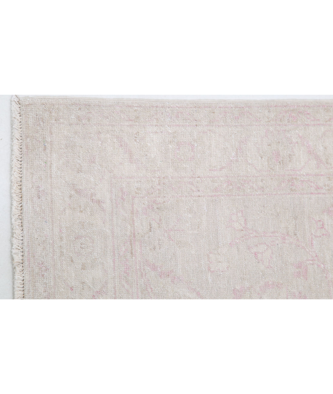 Serenity 2'8'' X 8'3'' Hand-Knotted Wool Rug 2'8'' x 8'3'' (80 X 248) / Grey / Ivory