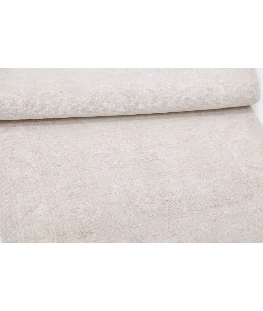 Serenity 2'8'' X 8'3'' Hand-Knotted Wool Rug 2'8'' x 8'3'' (80 X 248) / Grey / Ivory