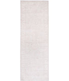 Serenity 2'8'' X 8'3'' Hand-Knotted Wool Rug 2'8'' x 8'3'' (80 X 248) / Grey / Ivory