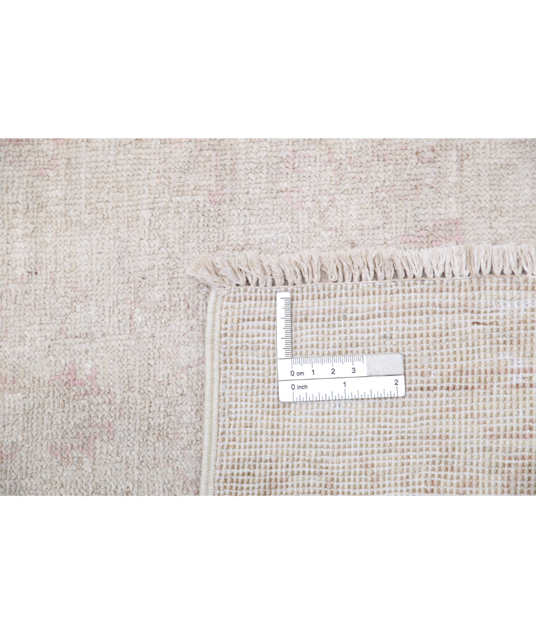 Serenity 2'5'' X 9'9'' Hand-Knotted Wool Rug 2'5'' x 9'9'' (73 X 293) / Ivory / Pink