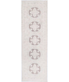 Serenity 2'6'' X 8'3'' Hand-Knotted Wool Rug 2'6'' x 8'3'' (75 X 248) / Brown / Ivory