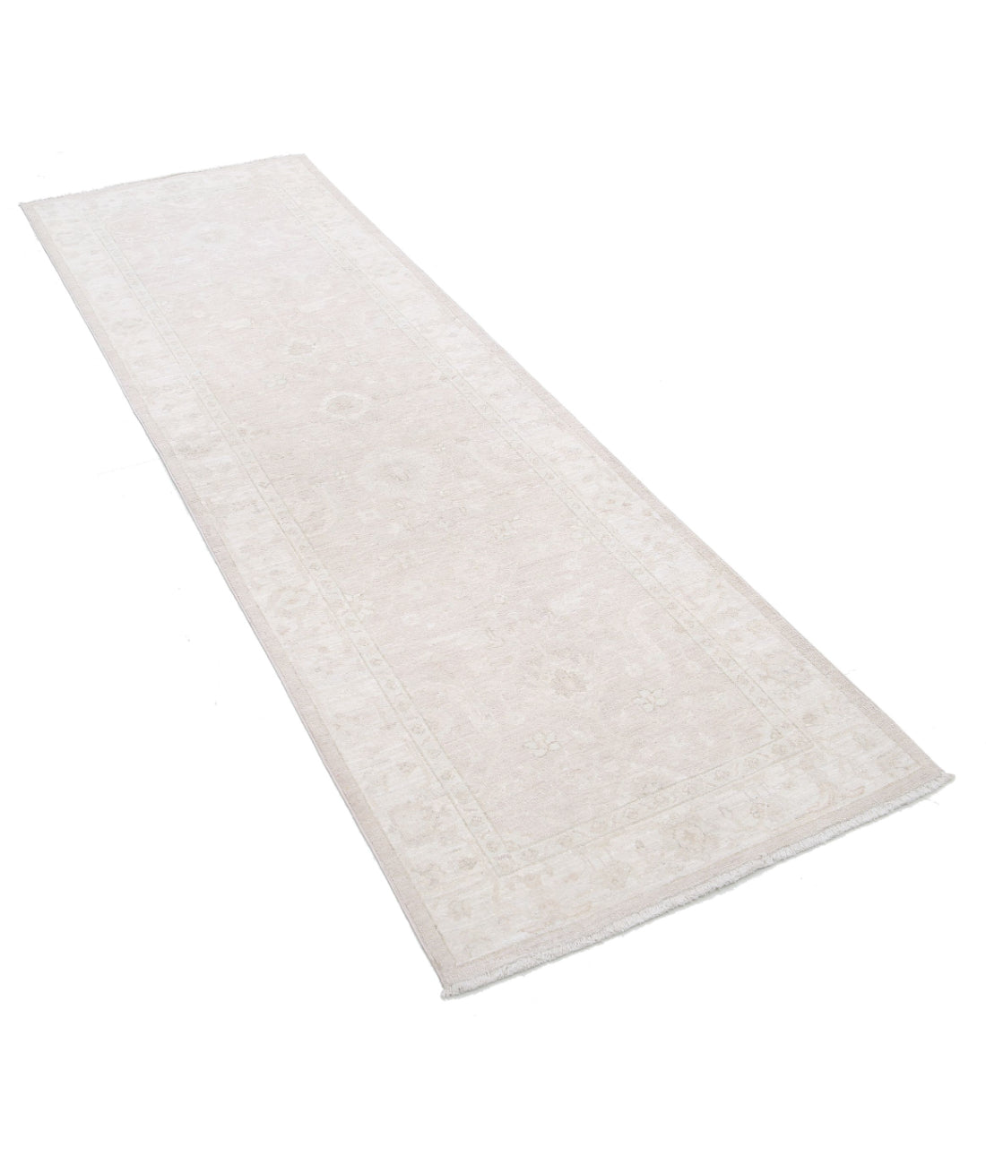 Serenity 2'7'' X 7'10'' Hand-Knotted Wool Rug 2'7'' x 7'10'' (78 X 235) / Taupe / Ivory