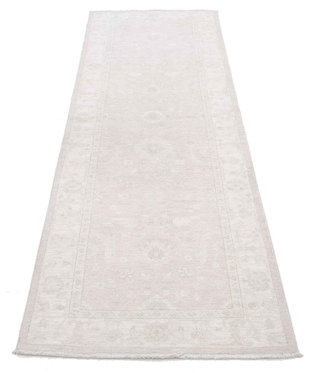 Serenity 2'7'' X 7'10'' Hand-Knotted Wool Rug 2'7'' x 7'10'' (78 X 235) / Taupe / Ivory