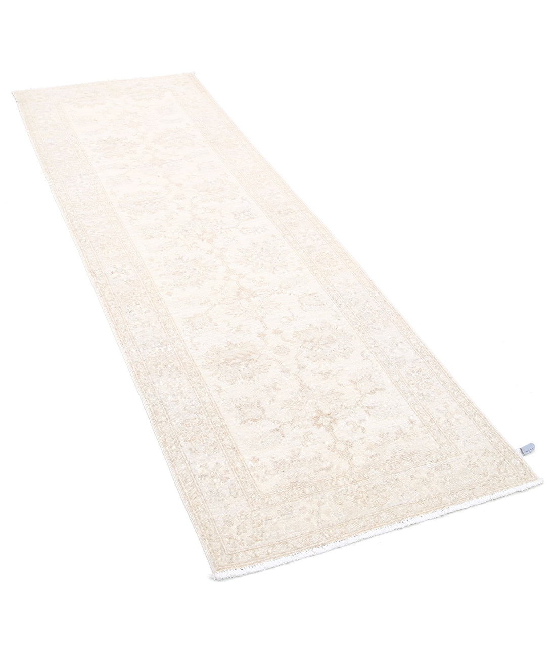 Serenity 2'7'' X 8'0'' Hand-Knotted Wool Rug 2'7'' x 8'0'' (78 X 240) / Ivory / Grey