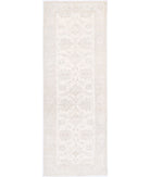 Serenity 2'7'' X 8'0'' Hand-Knotted Wool Rug 2'7'' x 8'0'' (78 X 240) / Ivory / Grey