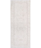 Serenity 2'7'' X 6'9'' Hand-Knotted Wool Rug 2'7'' x 6'9'' (78 X 203) / Ivory / Taupe