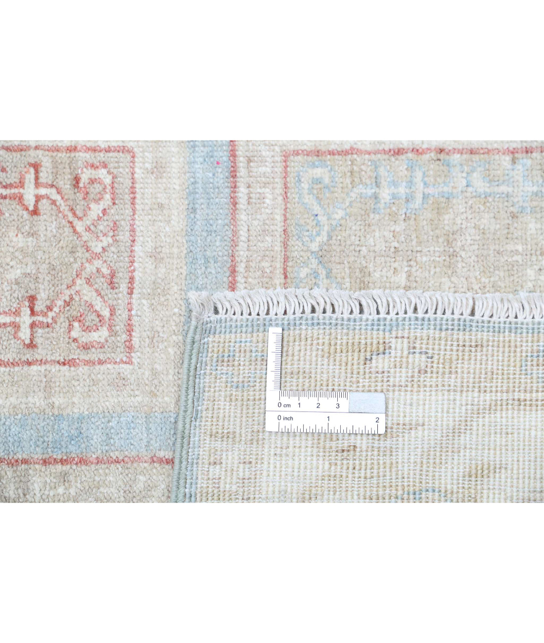 Serenity 2'7'' X 9'6'' Hand-Knotted Wool Rug 2'7'' x 9'6'' (78 X 285) / Blue / Ivory