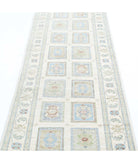 Serenity 2'6'' X 7'11'' Hand-Knotted Wool Rug 2'6'' x 7'11'' (75 X 238) / Ivory / Blue