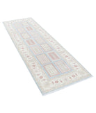 Serenity 2'9'' X 7'9'' Hand-Knotted Wool Rug 2'9'' x 7'9'' (83 X 233) / Blue / Ivory