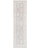 Serenity 2'7'' X 10'1'' Hand-Knotted Wool Rug 2'7'' x 10'1'' (78 X 303) / Blue / Ivory