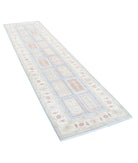 Serenity 2'7'' X 10'1'' Hand-Knotted Wool Rug 2'7'' x 10'1'' (78 X 303) / Blue / Ivory