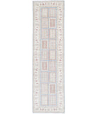 Serenity 2'7'' X 10'1'' Hand-Knotted Wool Rug 2'7'' x 10'1'' (78 X 303) / Blue / Ivory