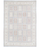 Serenity 8'3'' X 11'10'' Hand-Knotted Wool Rug 8'3'' x 11'10'' (248 X 355) / Blue / Ivory