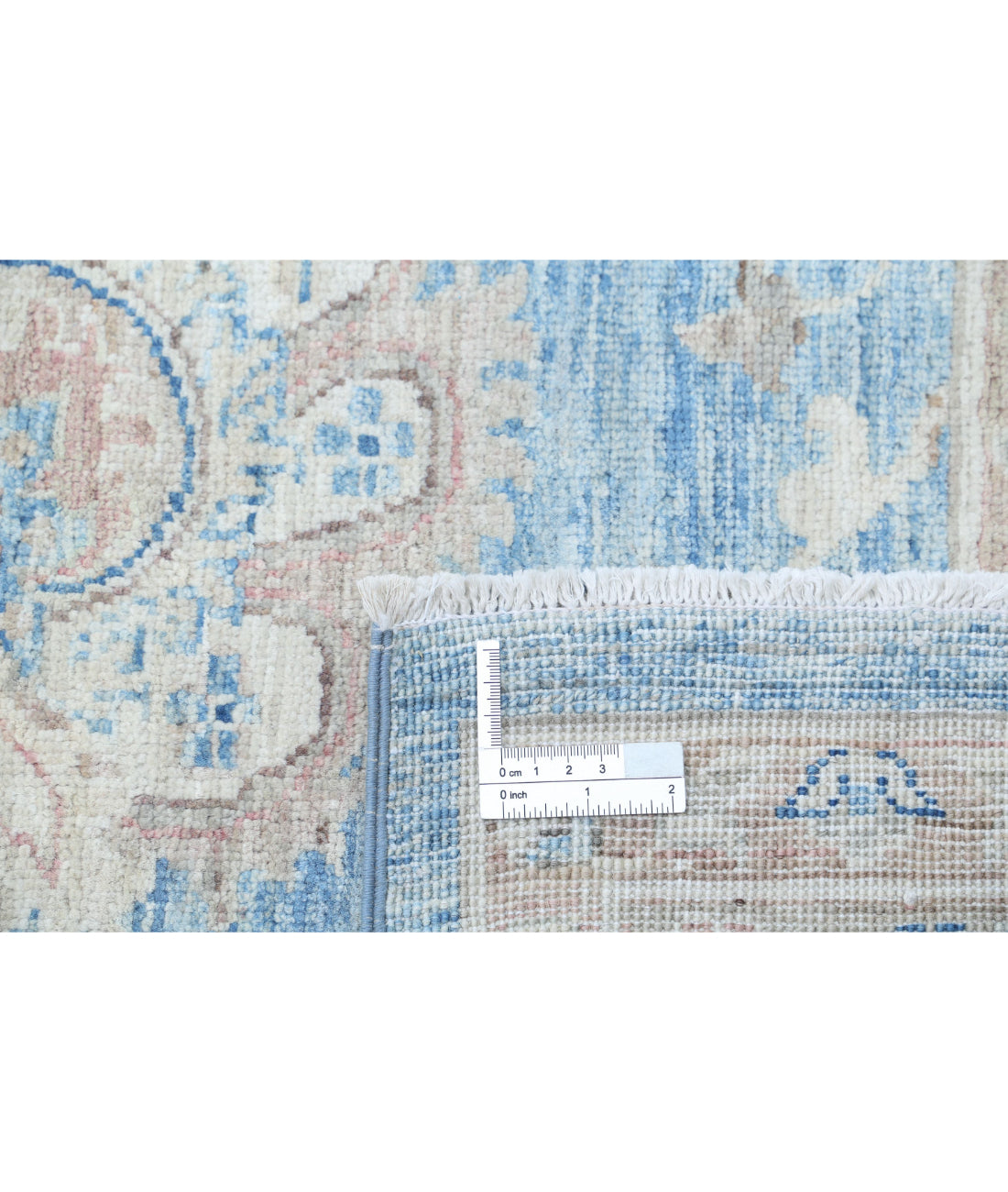 Serenity 8'10'' X 12'7'' Hand-Knotted Wool Rug 8'10'' x 12'7'' (265 X 378) / Blue / Grey