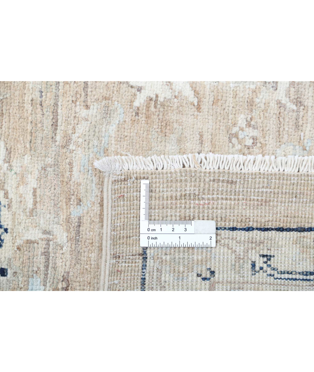 Serenity 8'0'' X 10'4'' Hand-Knotted Wool Rug 8'0'' x 10'4'' (240 X 310) / Taupe / Blue