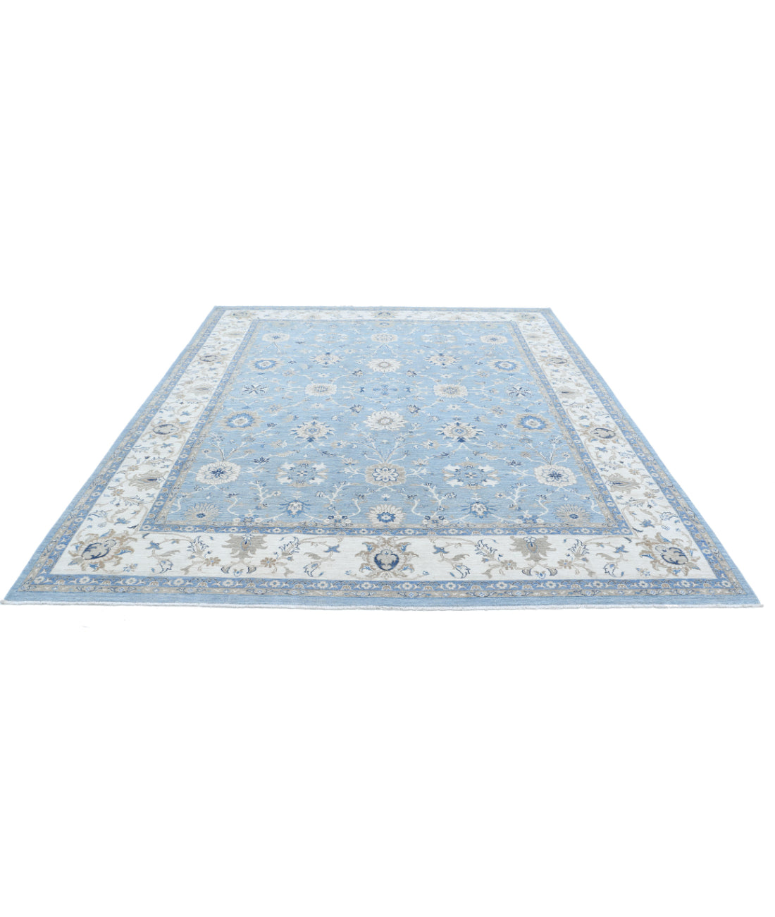 Serenity 8'3'' X 9'9'' Hand-Knotted Wool Rug 8'3'' x 9'9'' (248 X 293) / Grey / Ivory