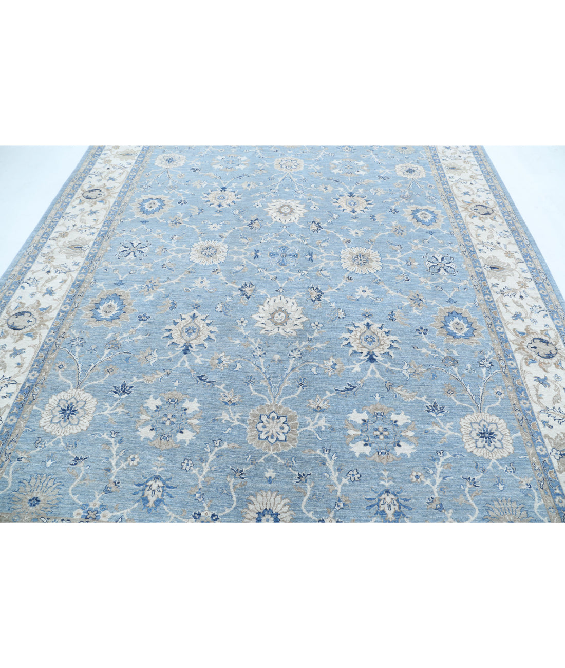 Serenity 8'3'' X 9'9'' Hand-Knotted Wool Rug 8'3'' x 9'9'' (248 X 293) / Grey / Ivory