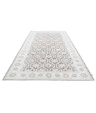 Serenity 6'7'' X 12'4'' Hand-Knotted Wool Rug 6'7'' x 12'4'' (198 X 370) / Brown / Ivory