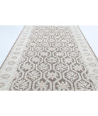 Serenity 6'7'' X 12'4'' Hand-Knotted Wool Rug 6'7'' x 12'4'' (198 X 370) / Brown / Ivory