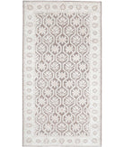 Serenity 6'7'' X 12'4'' Hand-Knotted Wool Rug 6'7'' x 12'4'' (198 X 370) / Brown / Ivory