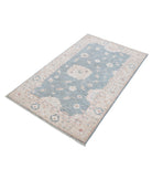 Serenity 3'0'' X 5'1'' Hand-Knotted Wool Rug 3'0'' x 5'1'' (90 X 153) / Grey / Gold