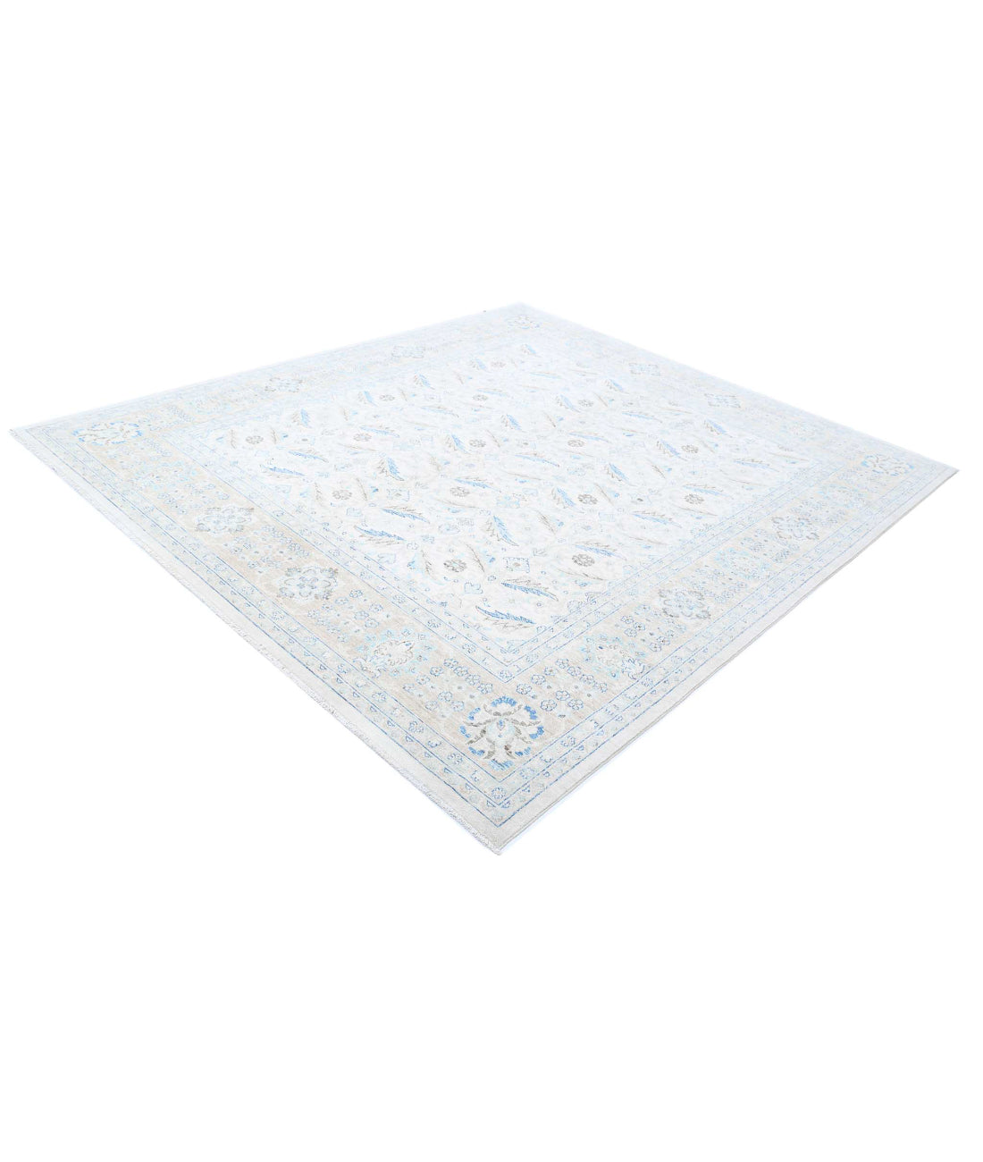 Serenity 8'0'' X 9'0'' Hand-Knotted Wool Rug 8'0'' x 9'0'' (240 X 270) / Ivory / Taupe