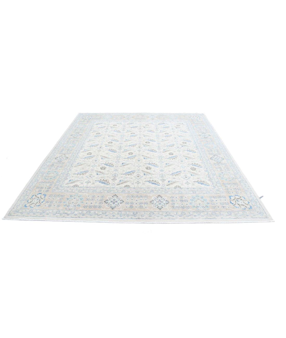 Serenity 8'0'' X 9'0'' Hand-Knotted Wool Rug 8'0'' x 9'0'' (240 X 270) / Ivory / Taupe