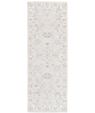 Serenity 2'6'' X 7'10'' Hand-Knotted Wool Rug 2'6'' x 7'10'' (75 X 235) / Grey / Ivory