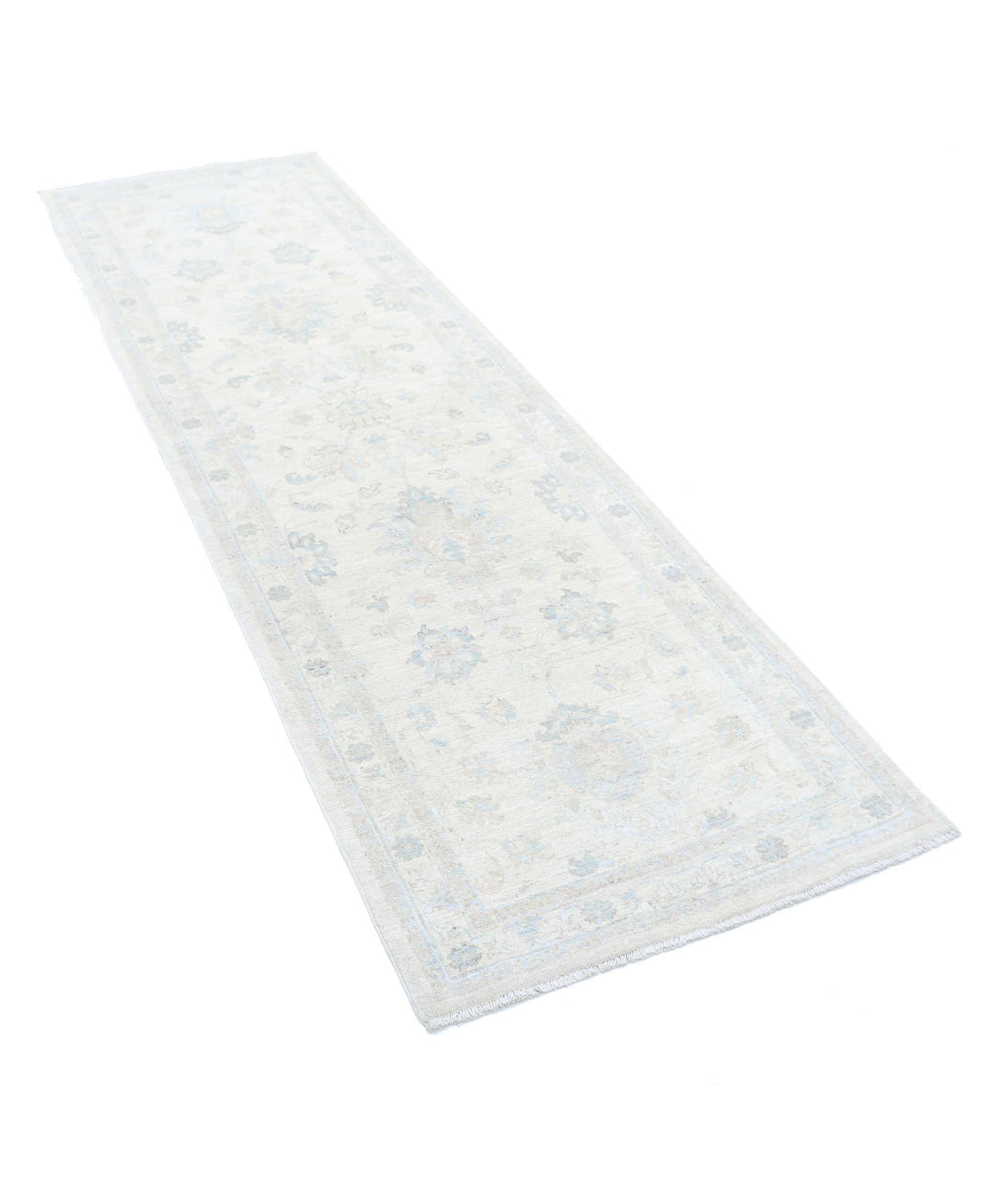 Serenity 2'7'' X 8'5'' Hand-Knotted Wool Rug 2'7'' x 8'5'' (78 X 253) / Ivory / Taupe