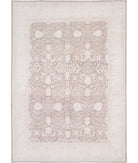 Serenity 9'6'' X 13'8'' Hand-Knotted Wool Rug 9'6'' x 13'8'' (285 X 410) / Brown / Ivory