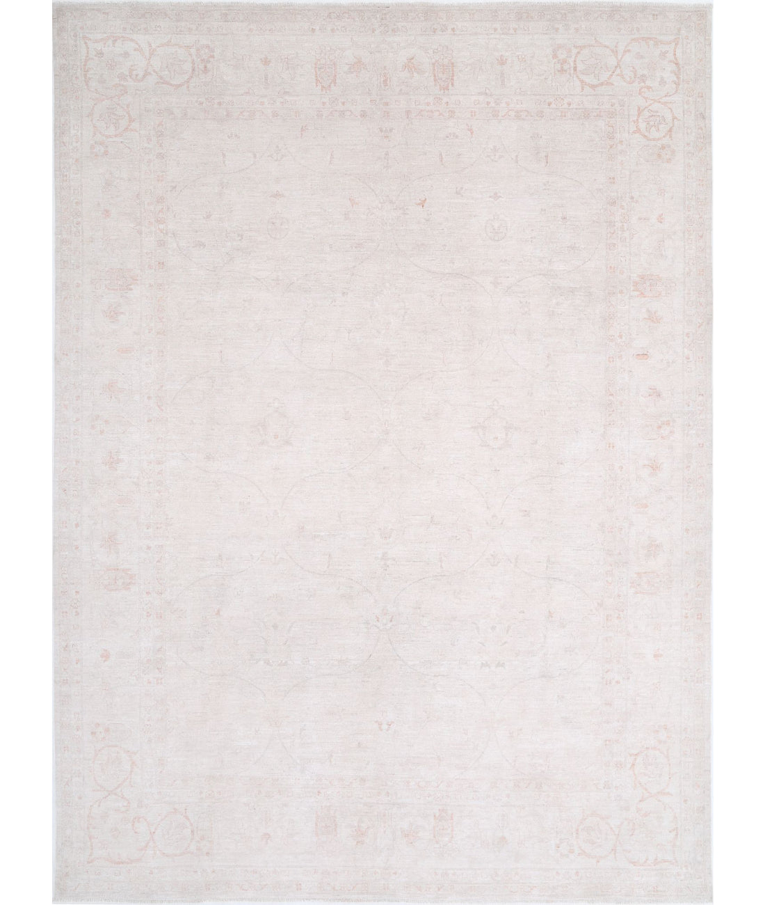 Serenity 9'10'' X 13'8'' Hand-Knotted Wool Rug 9'10'' x 13'8'' (295 X 410) / Ivory / Taupe