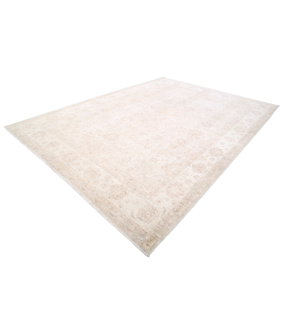 Serenity 9'11'' X 13'7'' Hand-Knotted Wool Rug 9'11'' x 13'7'' (298 X 408) / Ivory / Taupe