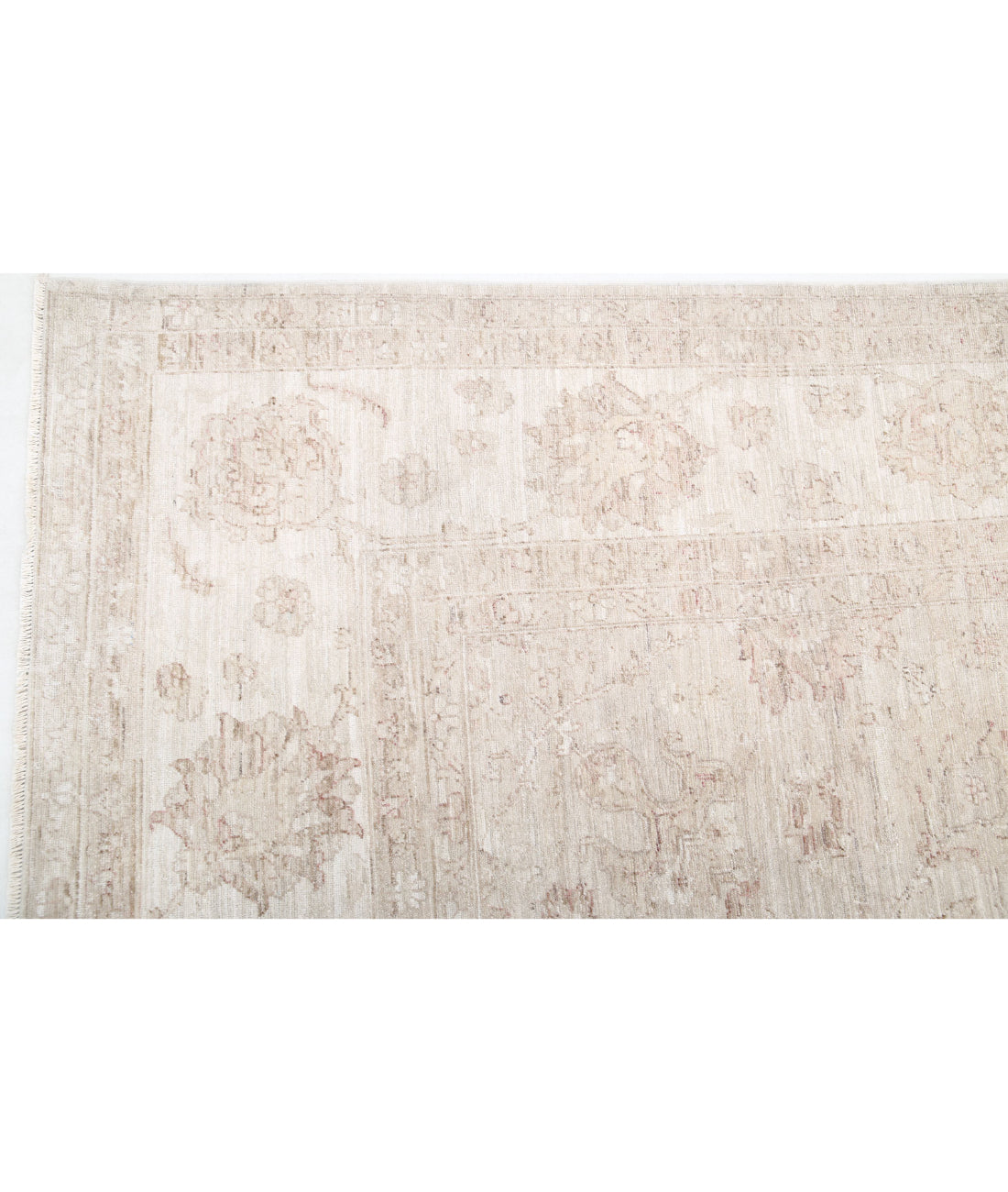 Serenity 9'11'' X 13'7'' Hand-Knotted Wool Rug 9'11'' x 13'7'' (298 X 408) / Ivory / Taupe