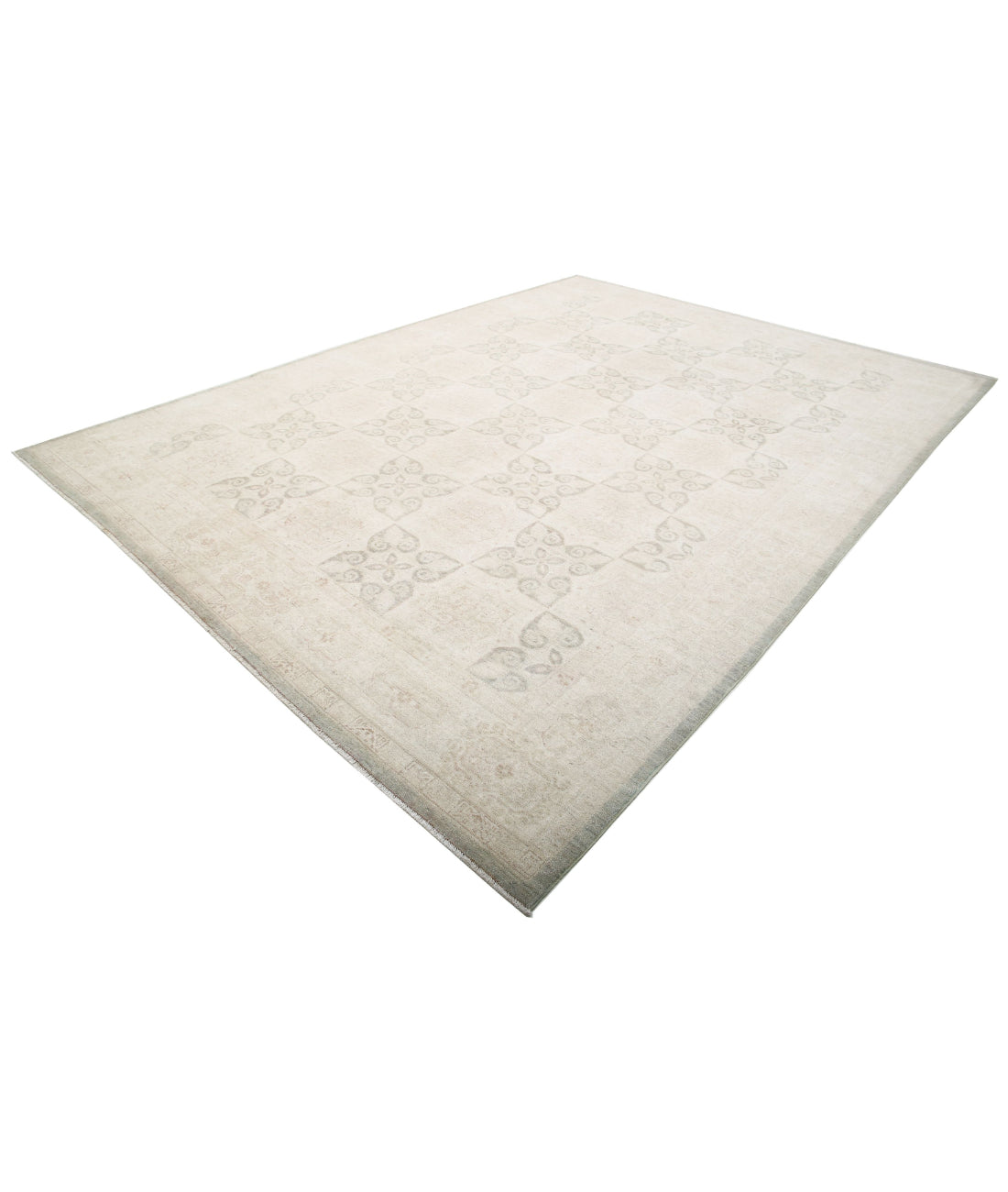 Serenity 9'10'' X 13'5'' Hand-Knotted Wool Rug 9'10'' x 13'5'' (295 X 403) / Taupe / Ivory