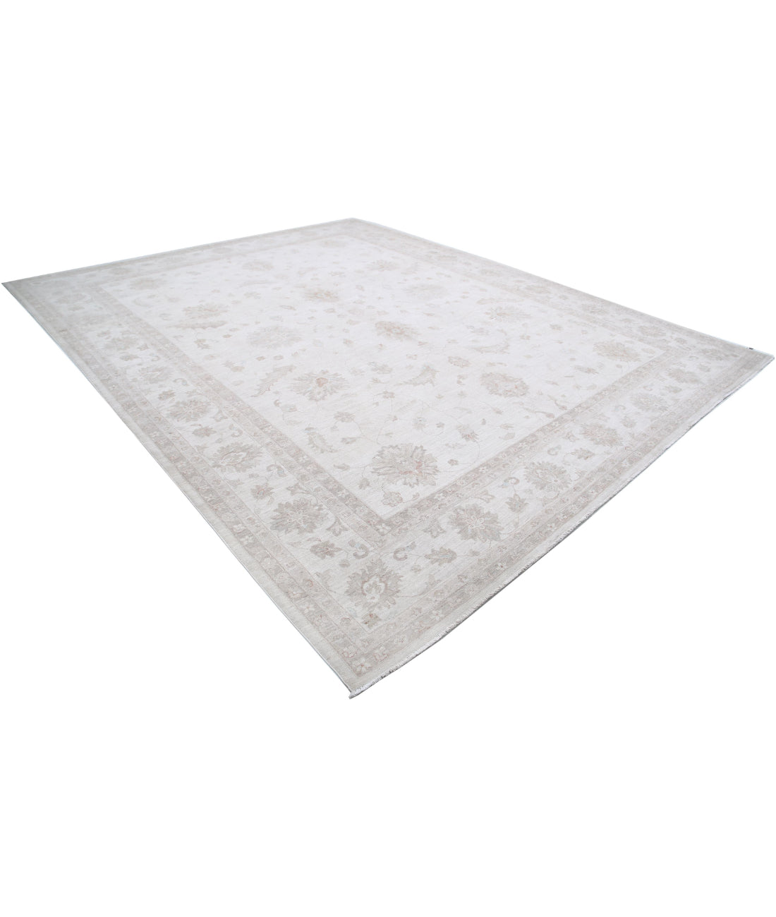 Serenity 11'4'' X 14'0'' Hand-Knotted Wool Rug 11'4'' x 14'0'' (340 X 420) / Ivory / Grey