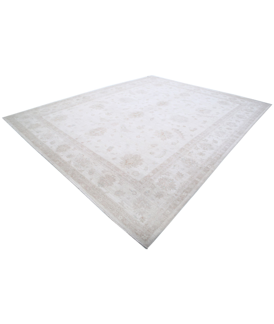 Serenity 11'4'' X 14'0'' Hand-Knotted Wool Rug 11'4'' x 14'0'' (340 X 420) / Ivory / Grey