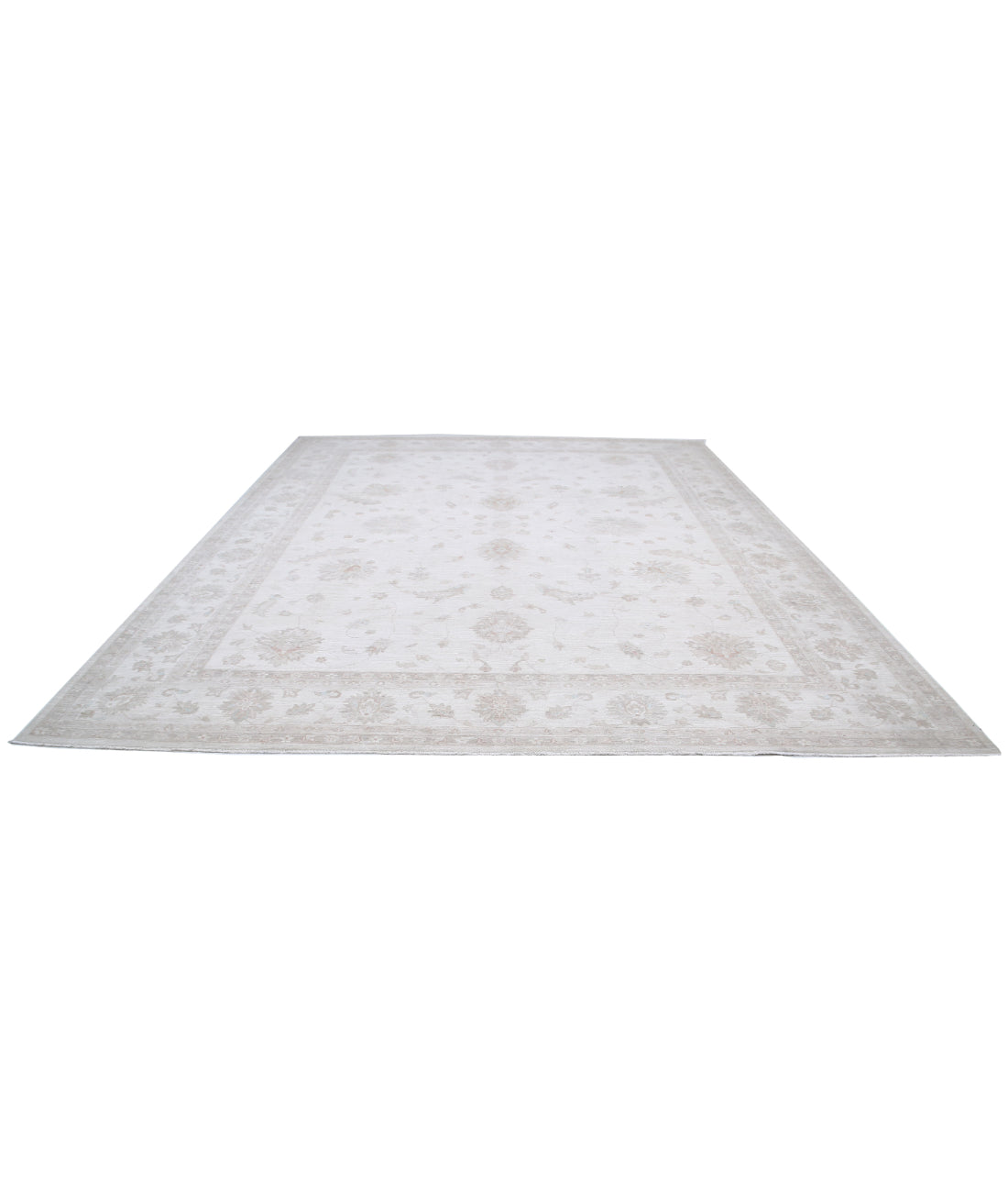 Serenity 11'4'' X 14'0'' Hand-Knotted Wool Rug 11'4'' x 14'0'' (340 X 420) / Ivory / Grey