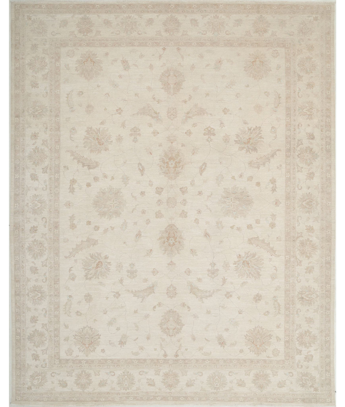 Serenity 11'4'' X 14'0'' Hand-Knotted Wool Rug 11'4'' x 14'0'' (340 X 420) / Ivory / Grey