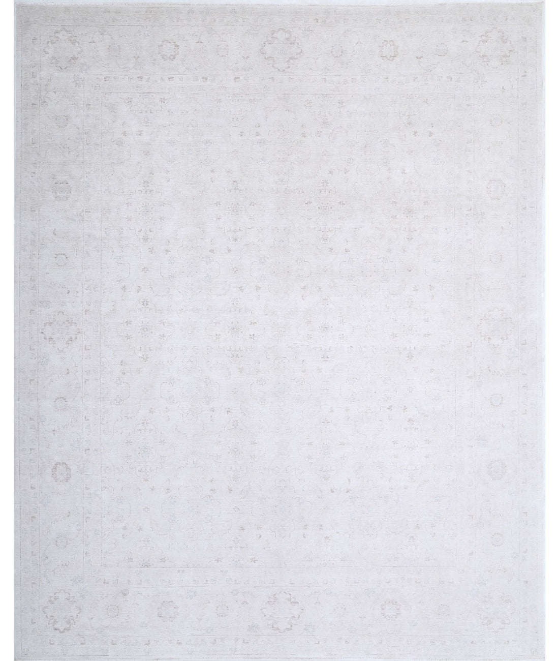 Serenity 12'0'' X 14'7'' Hand-Knotted Wool Rug 12'0'' x 14'7'' (360 X 438) / Ivory / Taupe