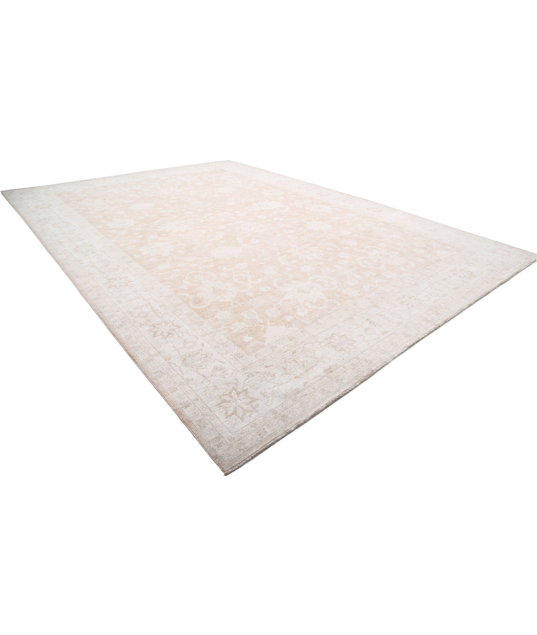 Serenity 12'10'' X 18'3'' Hand-Knotted Wool Rug 12'10'' x 18'3'' (385 X 548) / Taupe / Ivory