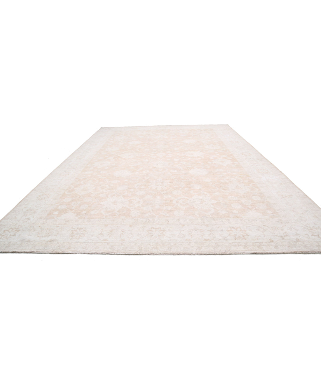 Serenity 12'10'' X 18'3'' Hand-Knotted Wool Rug 12'10'' x 18'3'' (385 X 548) / Taupe / Ivory