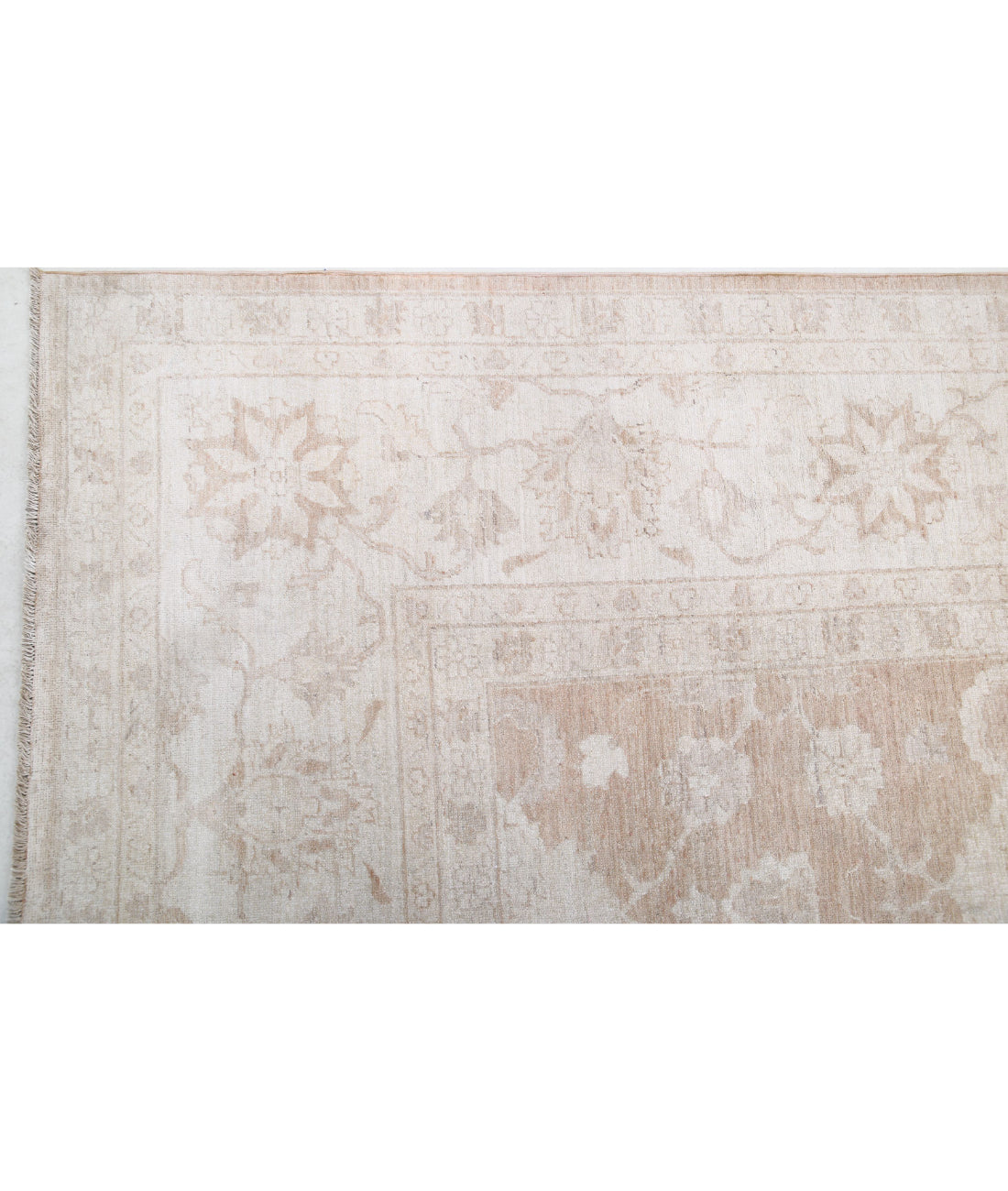 Serenity 12'10'' X 18'3'' Hand-Knotted Wool Rug 12'10'' x 18'3'' (385 X 548) / Taupe / Ivory