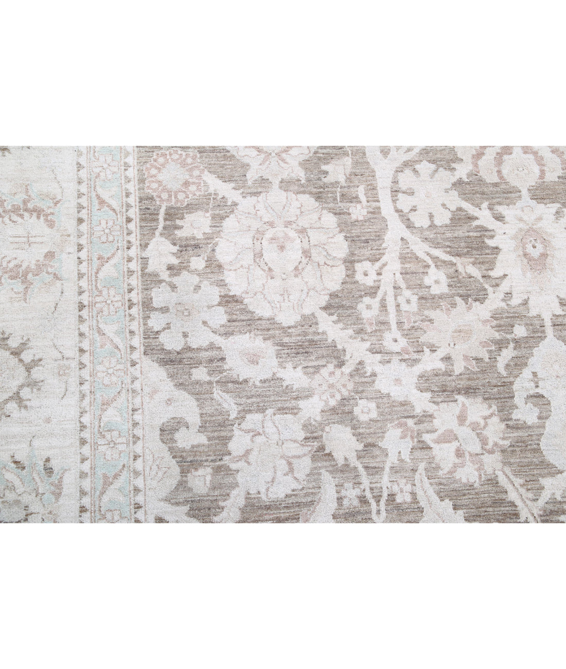 Serenity 12'10'' X 18'10'' Hand-Knotted Wool Rug 12'10'' x 18'10'' (385 X 565) / Brown / Ivory