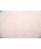 Serenity 13'11'' X 18'9'' Hand-Knotted Wool Rug 13'11'' x 18'9'' (418 X 563) / Lilac / Ivory