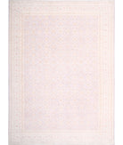 Serenity 13'11'' X 18'9'' Hand-Knotted Wool Rug 13'11'' x 18'9'' (418 X 563) / Lilac / Ivory