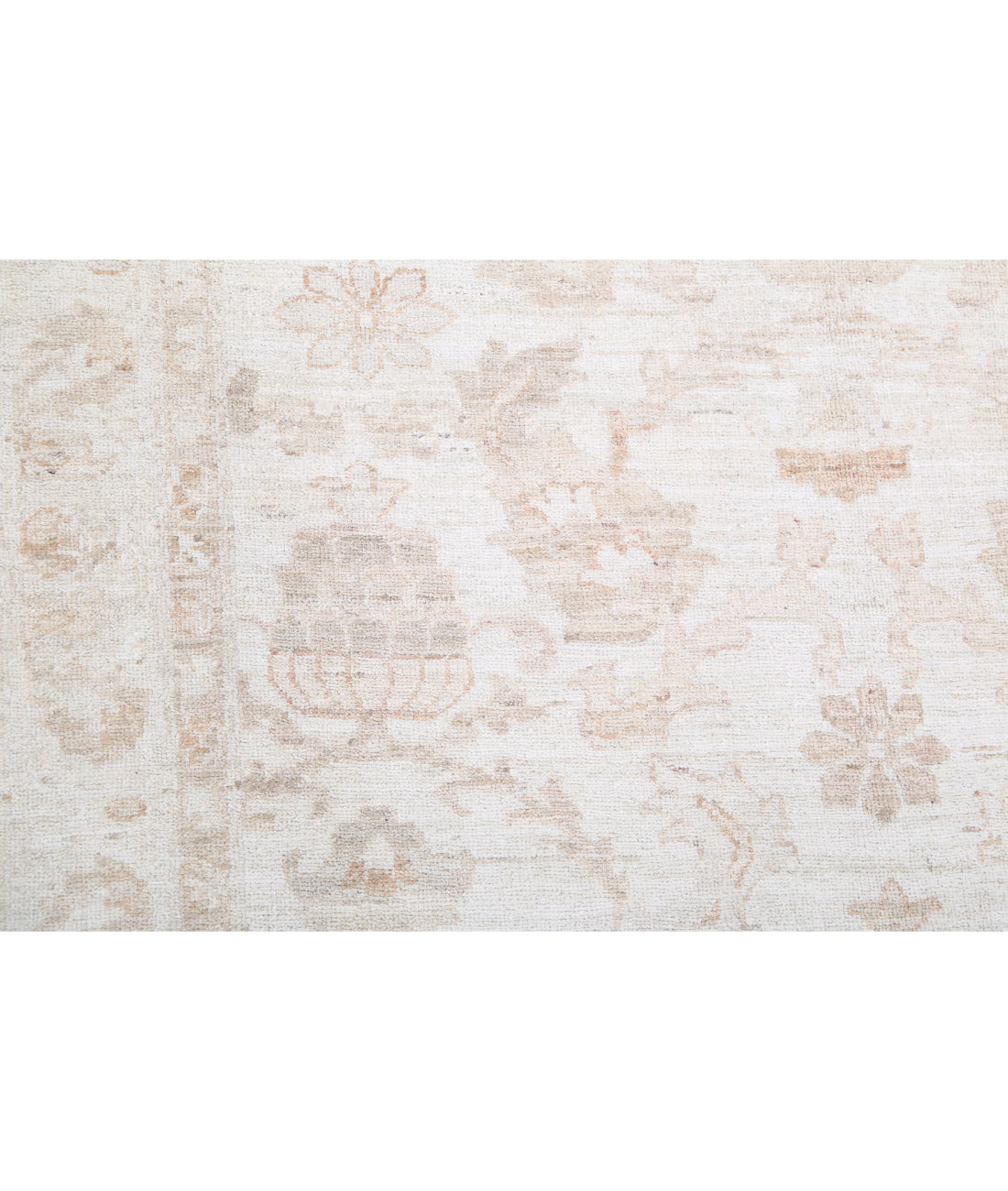 Serenity 4'2'' X 13'5'' Hand-Knotted Wool Rug 4'2'' x 13'5'' (125 X 403) / Ivory / Taupe