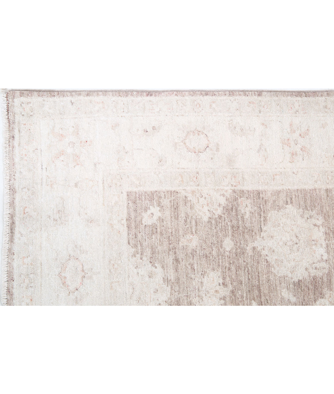 Serenity 5'0'' X 6'5'' Hand-Knotted Wool Rug 5'0'' x 6'5'' (150 X 193) / Brown / Ivory